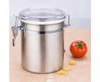 Sunshine Airtight Stainless Steel Jar Canister Coffee Flour Sugar Tea Container Holder- M,5inch*