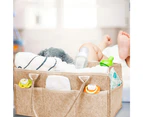 Baby Diaper Bag - Nursery Storage Bin and Car Organizer for Diapers