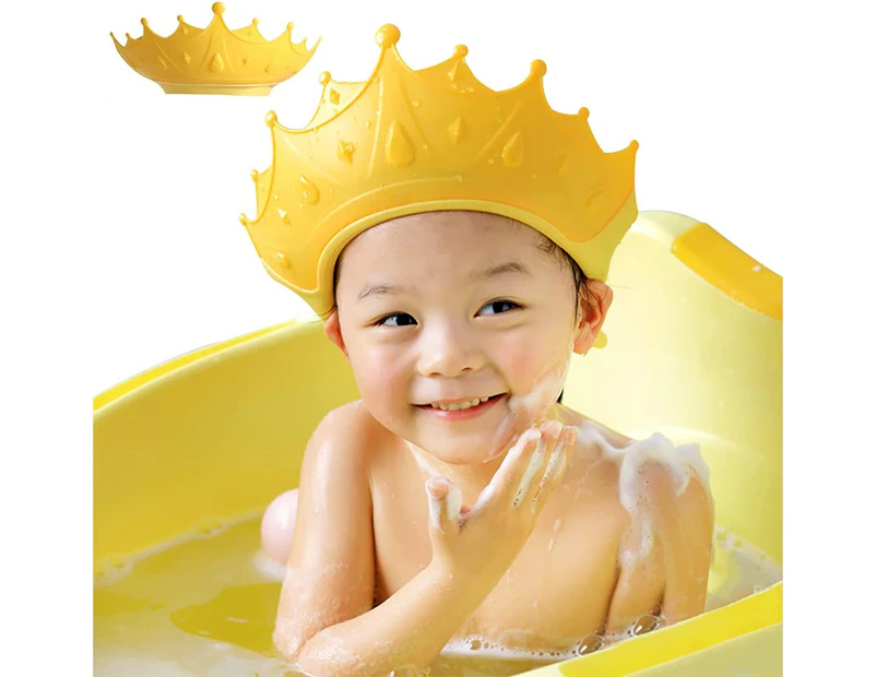 Shower cap children baby adjustable shampoo protection shampoo bath bath protection soft cap hat hat waterproof cap more than 6 months