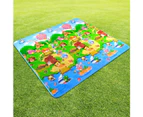 Play Mat, 200 x 180cm/180 x 120cm Foldable Large Non-Slip Crawling Mat, Double Sides Playable Baby Toddler Crawl Mat