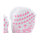 aerkesd 1 Pair Anti-freeze Middle Cut Unisex Socks Good Therapy Self-Heating Massage Warm Socks for Autumn Winter-White - White