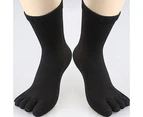 aerkesd 1 Pair Men's Autumn Winter Warm Thermal Casual Sports Soft Toe Socks Fingersocks-Dark Blue - Dark Blue