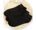 aerkesd 1 Pair Sport Socks Elastic Absorbent Nylon Unisex Sport Socks for Home-Black - Black