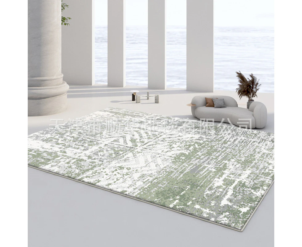 Modern Area Rug Carpet, Geometric Area Rugs Floor Carpet for Living Room, Contemporary Bedroom Tile Trellis Floorcover Indoor Carpet （100 x 200cm, FG-6578）