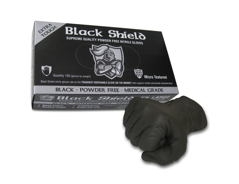 Maxisafe Black Shield Extra Heavy Duty Nitrile - Medium