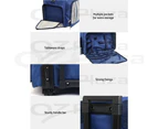 Alfresco Picnic Basket Set 6 Person Picnic Bag Cooler Wheels Insulated Bag