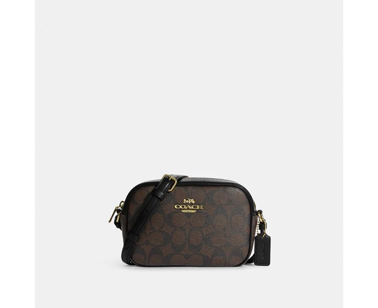 Coach Mini Jamie Bag In Signature Canvas