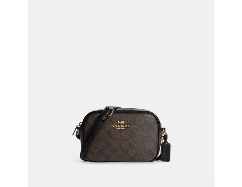 Coach Mini Jamie Bag In Signature Canvas