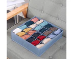 4 Pack 24 compartment underwear socks storage box Foldable Drawer Storage Box