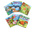 Baby Kids Vegetable Animal Letters Cognition Early Educational Cloth Book Toy - 4