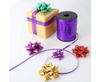 500 Yards Blue Crimp Curling Ribbon Shiny Metallic Balloon String Roll Gift Wrapping Ribbon - Purple