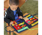 Educational Bag Brain Development Multifunctional Felt Toddlers Foldable Sensory Toy Pack for Gift