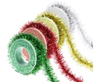 Christmas Tinsel Ribbon 4 Rolls Tinsel Garland Tinsel Garland Christmas Tinsel Ribbon