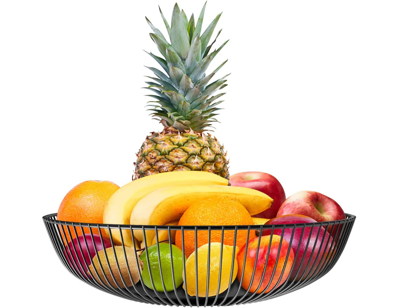 Fruit Bowl Black Metal Fruit Basket Black Fruit Basket Metal Fruit Basket Black Fruit Basket for Egg Fruit Bowl Modern Fruit Basket Fruit Bowl
