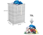Large Laundry Hamper - Collapsible Laundry Hamper with Handles | Dirty laundry basket for bedroom