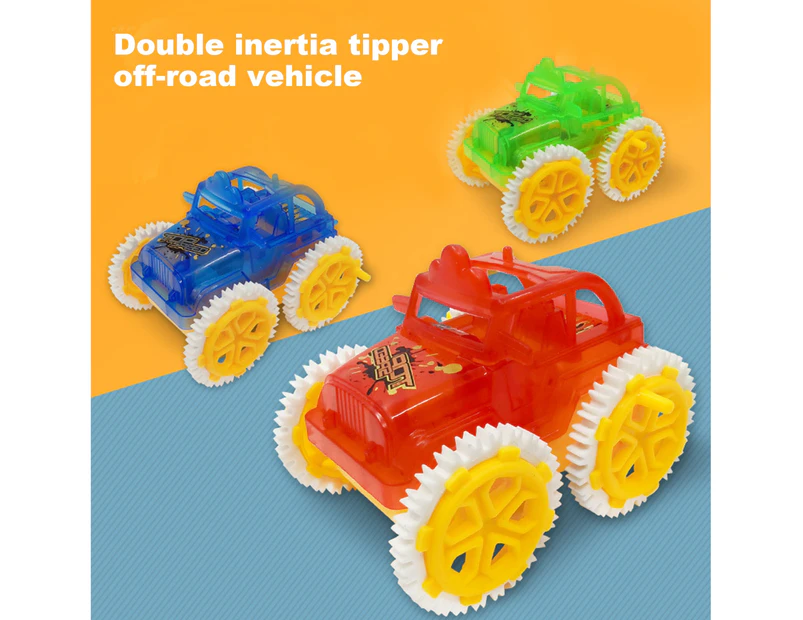 Mini Inertia Vehicle Flexibility Collision Resistance Decoration 360 Tumbling Spinning  Toy for Kids