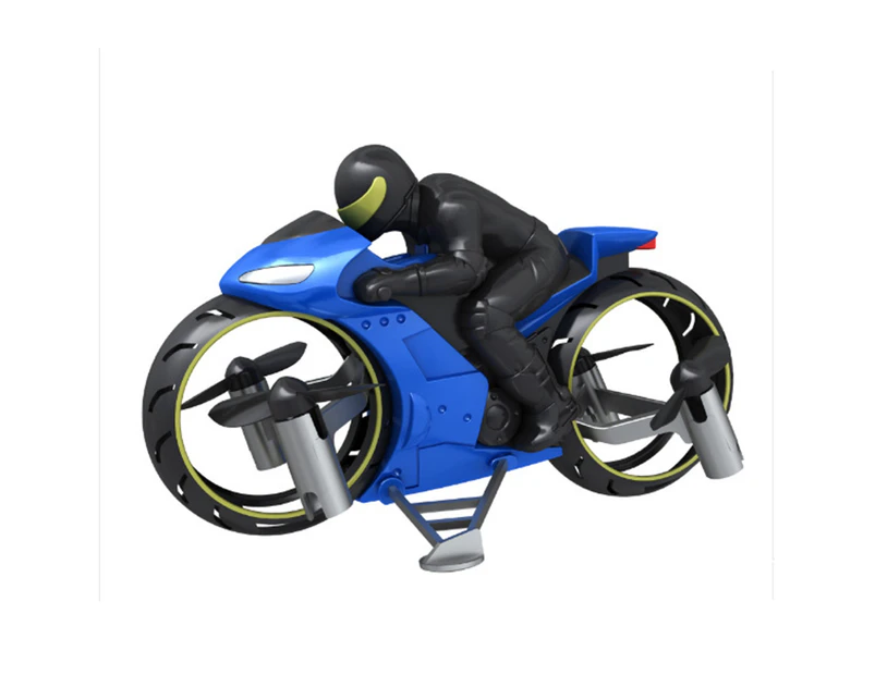 Remote Control Motorcycle Lightweight Sturdy Plastic Super Cool Stunt Motorcycle for Kids - Blue