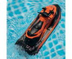 Remote Control Boat Water-proof Low Resistance Plastic High Speed Electronic Remote Control Boat for Kids - Orange