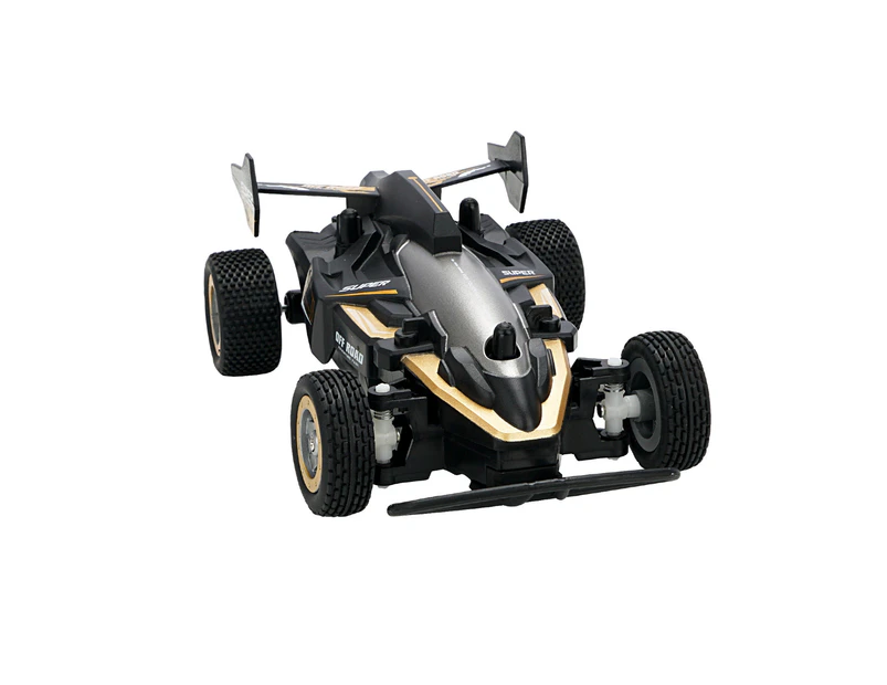 Remote Control Car Strong Power with Lights Plastic Strong Shell Remote Control Car for Kids - Black