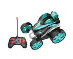 Wireless Remote Control 360 Degree Rotation Stunt Racing Toy Car Kids Gifts - Light Blue