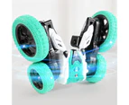 Remote Control Car Realistic Attractive Stable Double-Sided Twisting Vehicle Toy for Kids - Green