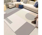Modern Area Rug Carpet, Geometric Area Rugs Floor Carpet for Living Room, Contemporary Bedroom Tile Trellis Floorcover Indoor Carpet （100 x 200cm, FG-5608）