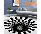 Modern Area Rug Carpet, Geometric Area Rugs Floor Carpet for Living Room, Contemporary Bedroom Tile Trellis Floorcover Indoor Carpet （100 x 200cm, FG-5703）