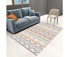 Modern Area Rug Carpet, Geometric Area Rugs Floor Carpet for Living Room, Contemporary Bedroom Tile Trellis Floorcover Indoor Carpet （100 x 200cm, FG-5725）