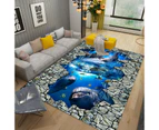 Modern Area Rug Carpet, Geometric Area Rugs Floor Carpet for Living Room, Contemporary Bedroom Tile Trellis Floorcover Indoor Carpet （100 x 200cm, FG-5724）