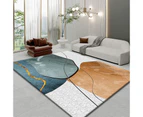 Modern Area Rug Carpet, Geometric Area Rugs Floor Carpet for Living Room, Contemporary Bedroom Tile Trellis Floorcover Indoor Carpet （100 x 200cm, FG-5770）