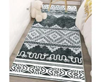 Modern Area Rug Carpet, Geometric Area Rugs Floor Carpet for Living Room, Contemporary Bedroom Tile Trellis Floorcover Indoor Carpet （100 x 200cm, FG-5764）