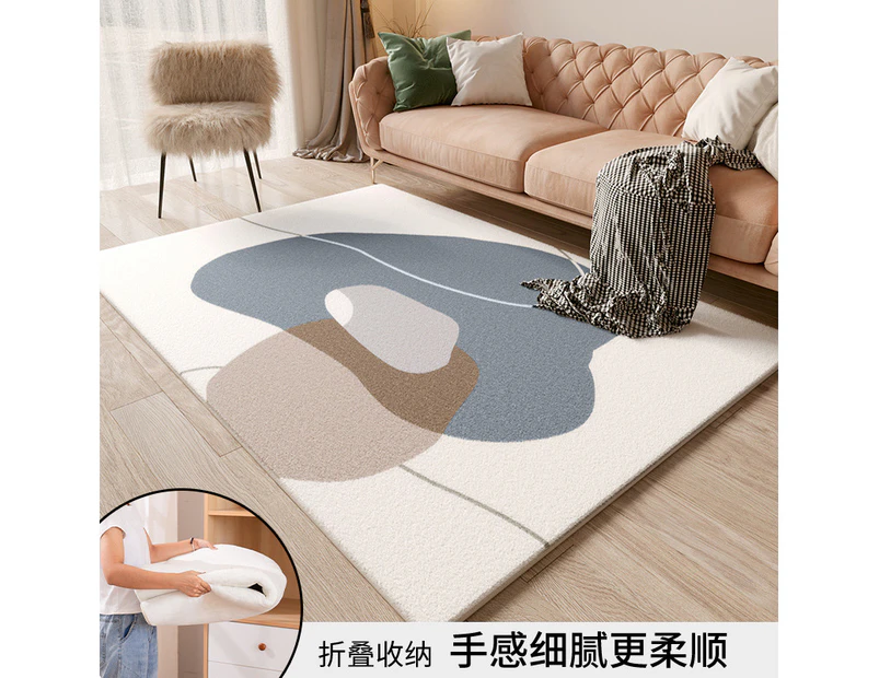 Modern Area Rug Carpet, Geometric Area Rugs Floor Carpet for Living Room, Contemporary Bedroom Tile Trellis Floorcover Indoor Carpet （100 x 200cm, FG-5815）