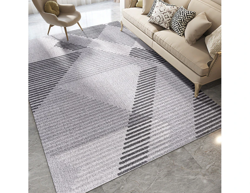 Modern Area Rug Carpet, Geometric Area Rugs Floor Carpet for Living Room, Contemporary Bedroom Tile Trellis Floorcover Indoor Carpet （100 x 200cm, FG-5816）