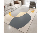 Modern Area Rug Carpet, Geometric Area Rugs Floor Carpet for Living Room, Contemporary Bedroom Tile Trellis Floorcover Indoor Carpet （100 x 200cm, FG-5816）