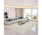 Modern Area Rug Carpet, Geometric Area Rugs Floor Carpet for Living Room, Contemporary Bedroom Tile Trellis Floorcover Indoor Carpet （100 x 200cm, FG-5811）