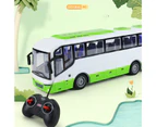 City Bus Toy Classic Stable Plastic Baby Bus Remote Control Car for Children - Green