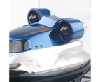 Hovercraft Toy Electric Remote Control 2.4G Wireless RC Boat for Children - Blue