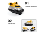 Hovercraft Toy Electric Remote Control 2.4G Wireless RC Boat for Children - Yellow