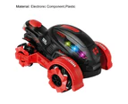 RC Car Toy Shockproof High Speed Plastic Cool Light Spray RC Car for Children - Red