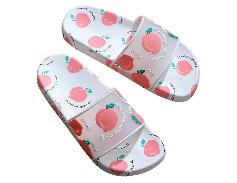 Cute Strawberry Fruit Kids Girls Summer Anti-slip Indoor Casual Flat Slippers
