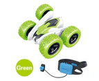 Kids 2.4G Gesture Sensor 4CH Roll Flip Stunt High Speed Drift Crawler RC Car Toy - Green