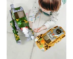Transforming Dinosaur 2-In-1 Anti-Collision Intelligent Transform Dino Cars with Music LED Light for Kids