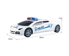 Electric Dancing Police Car Automatic Obstacle Avoidance Smallest Detail Kids Toy Rescue Emergency Cop Electric Car Toy for Kids