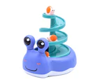 Children Cute Snail Shape Glider Rail Car with Track Educational Toy Kids Gift - Purple