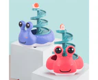 Children Cute Snail Shape Glider Rail Car with Track Educational Toy Kids Gift - Purple
