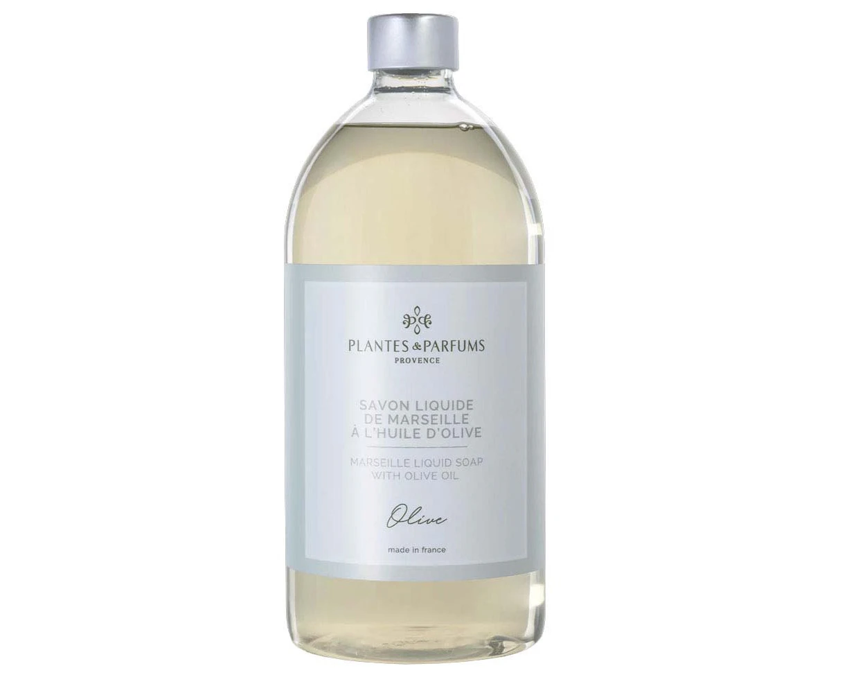 Plantes & Parfums 1L Marseille Scented Liquid Soap Refill - Olive