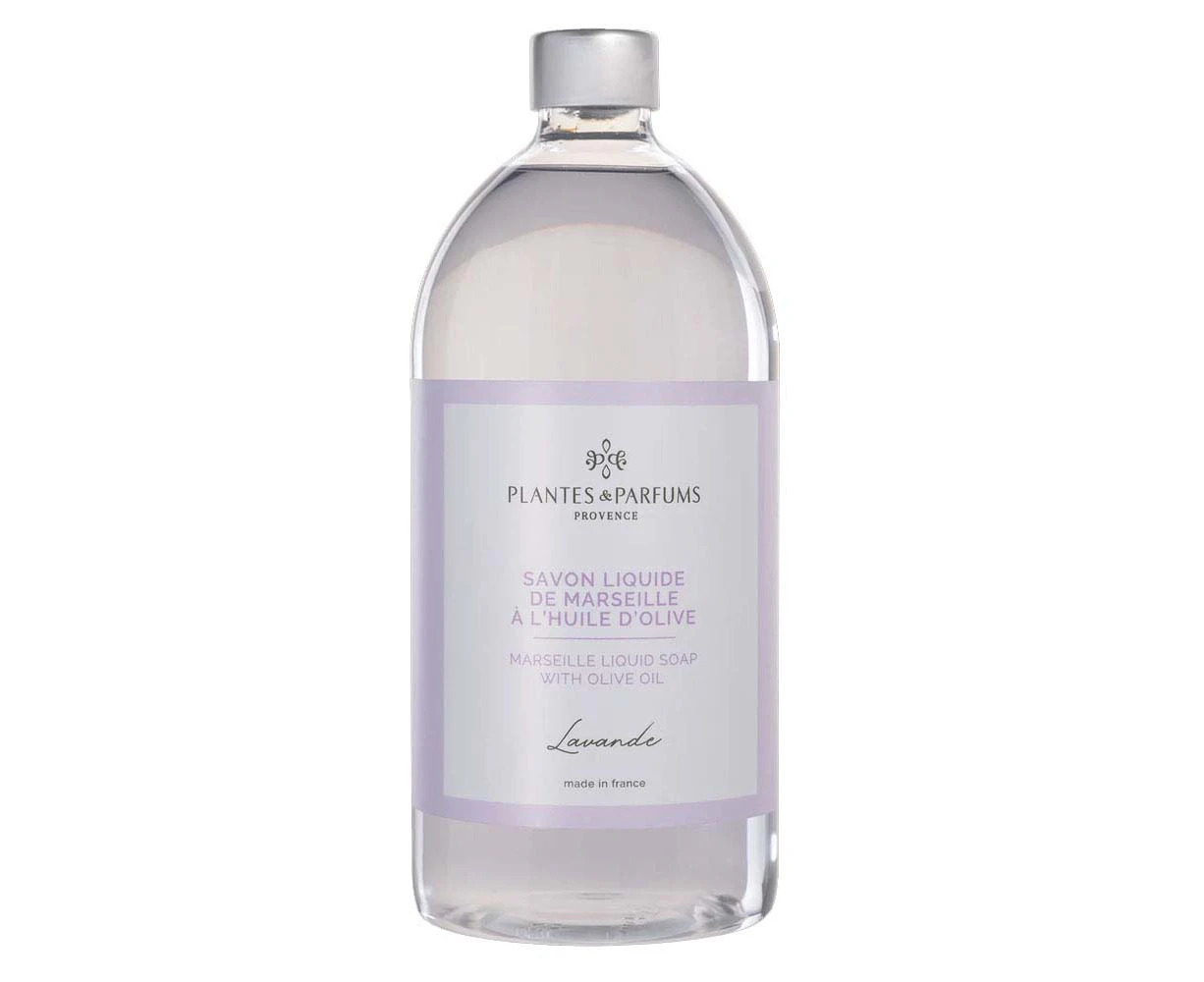 Plantes & Parfums 1L Marseille Scented Liquid Soap Refill - Lavender