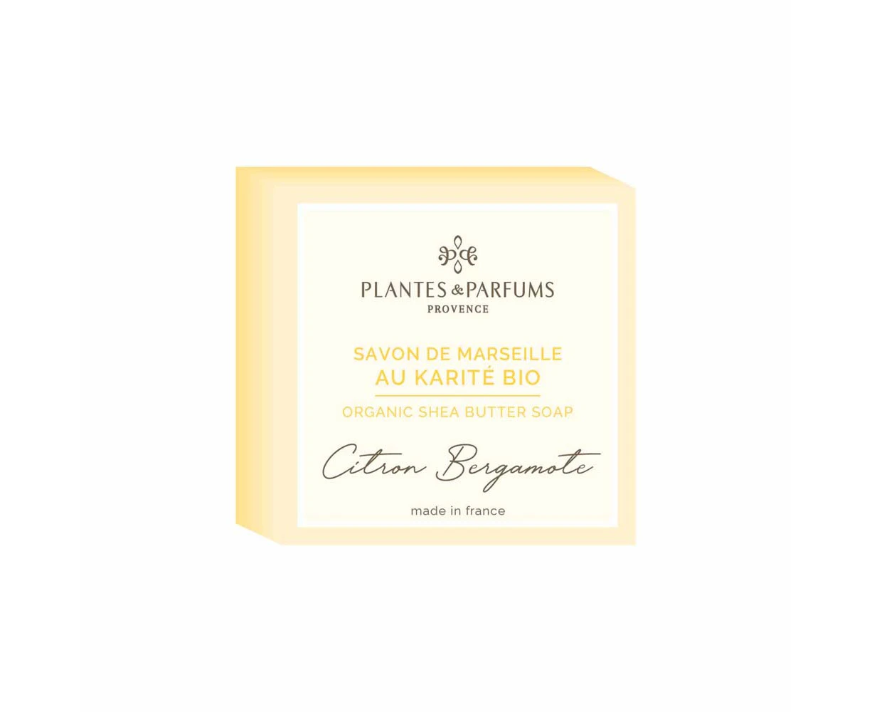 Plantes & Parfums 100g Organic Shea Butter Soap with Lemon Bergamot