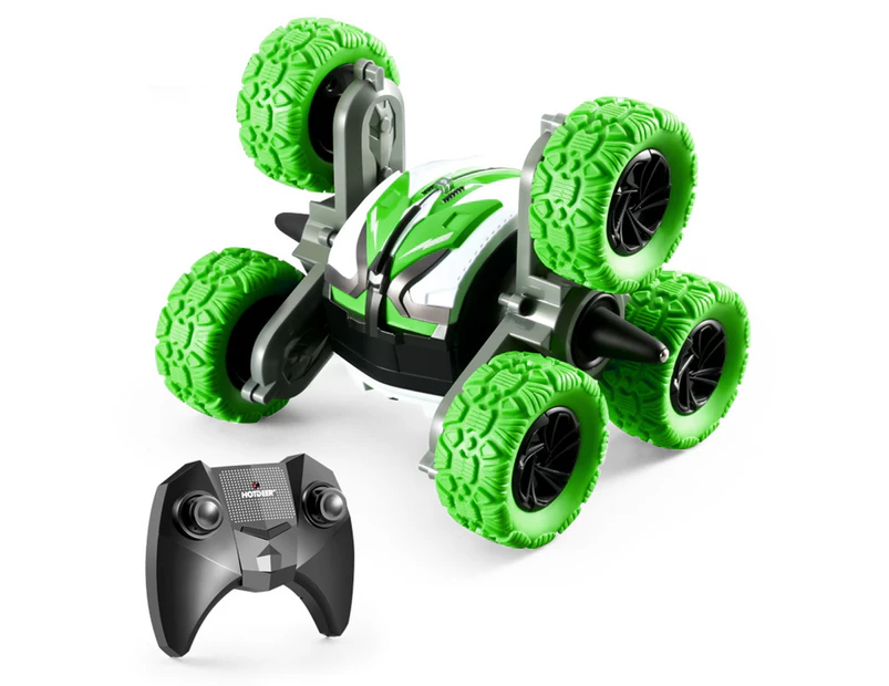 Crawler Car Toys Water-proof Anti-collision 360 Rotation RC Off Road High Speed Racing Car for Kids - Green