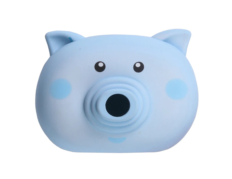 Cartoon Pig Handheld Sports Digital Video Camcorder Q Version Kids Camera Toy - Blue